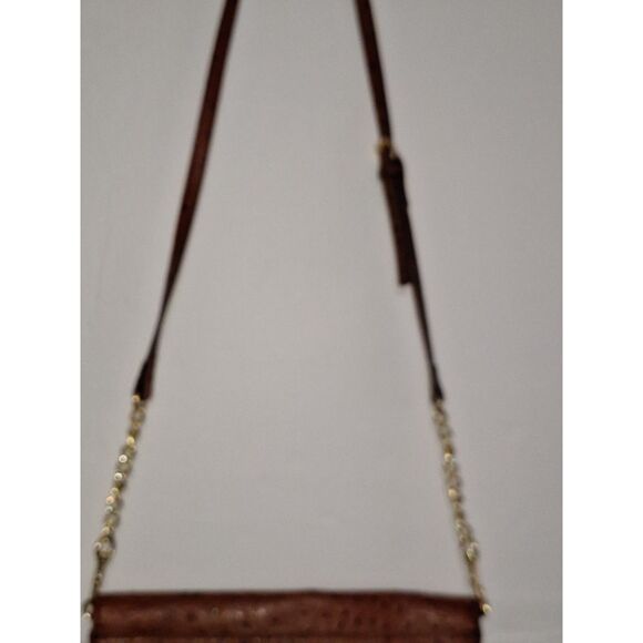 A Dana Buchman Crossbody Purse Faux Ostrich Skin Corpcore Boho Preppie - Picture 6 of 11